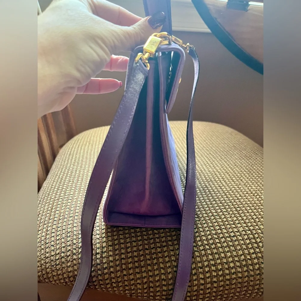 Authentic Salvatore Ferragamo Suede Purse - Picture 3 of 16